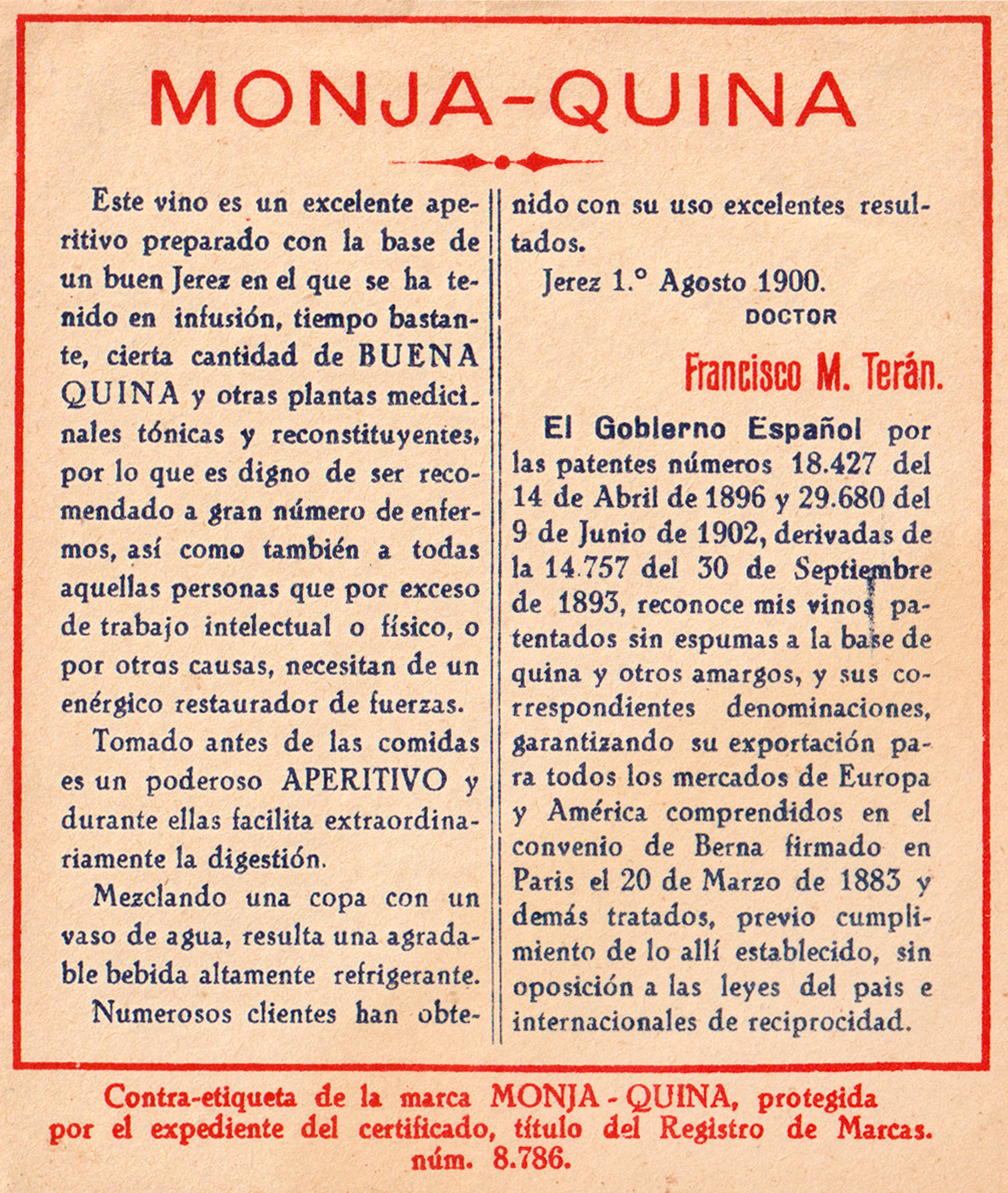 Cayetano del Pino La monja Quina